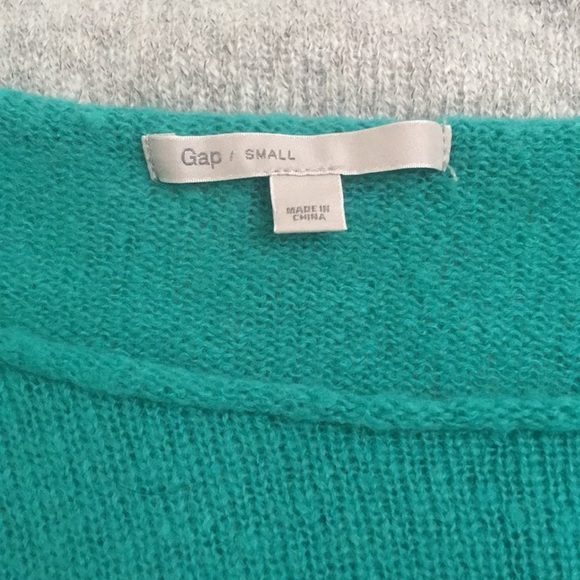 Gap aqua and gray sweater - Picture 7 of 8
